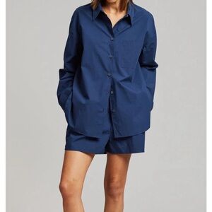 LIKE NEW!!! The FRANKIE SHOP NAVY LUI TOP! Size S - WORN ONCE!!!